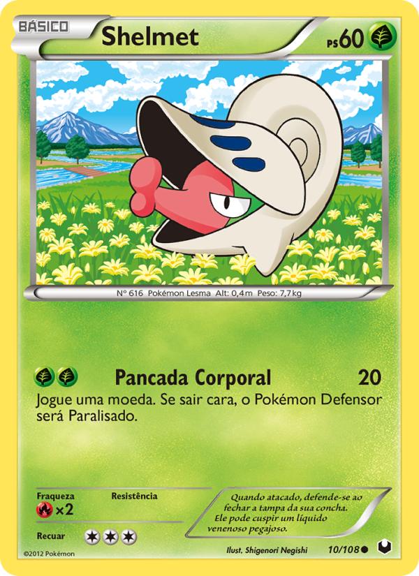 Shelmet 10 — Exploradores da Escuridão (Portuguese Pokémon TCG card)