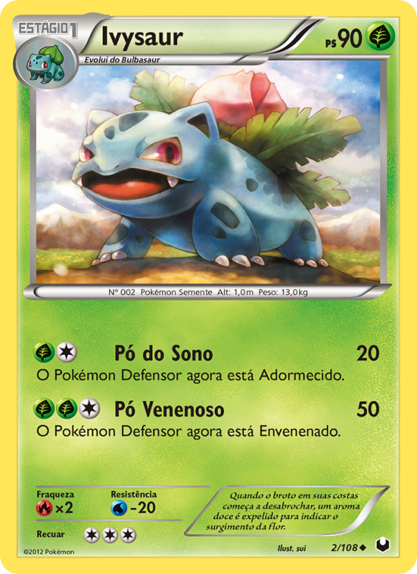 Ivysaur 2 — Exploradores da Escuridão (Portuguese Pokémon TCG card)