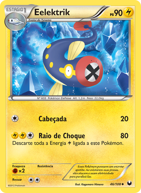 Eelektrik 46 — Exploradores da Escuridão (Portuguese Pokémon TCG card)