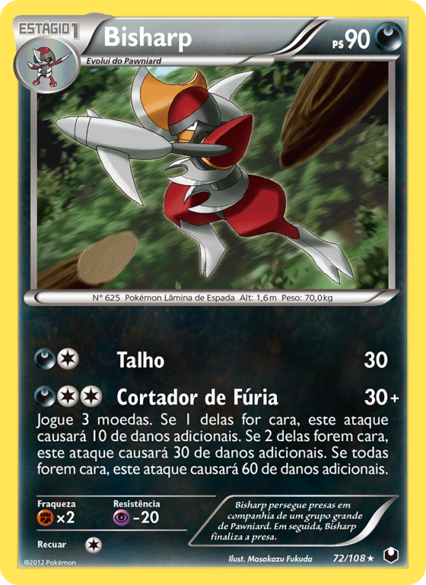 Bisharp 72 — Exploradores da Escuridão (Portuguese Pokémon TCG card)