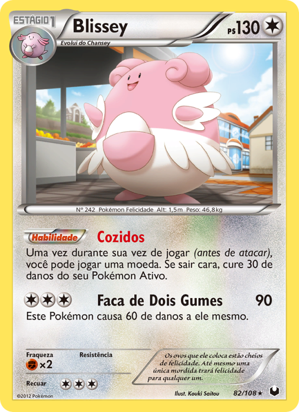 Blissey 82 — Exploradores da Escuridão (Portuguese Pokémon TCG card)