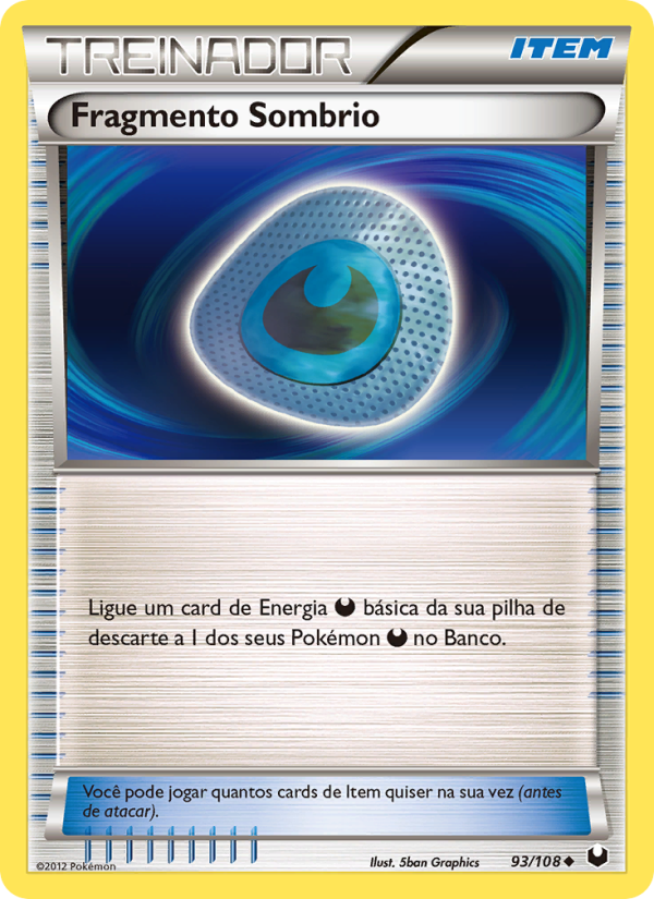Fragmento Sombrio 93 — Dark Explorers (Portuguese Pokémon TCG card)