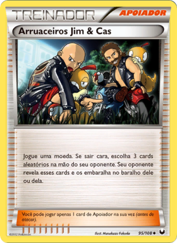 Arruaceiros Jim & Cas 95 — Dark Explorers (Portuguese Pokémon TCG card)