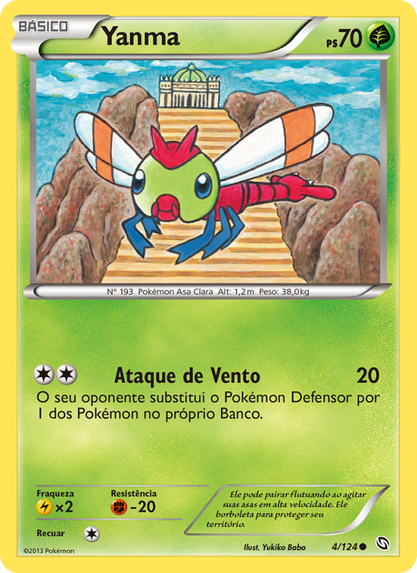 Yanma 4 — Dragões Enaltecidos (Portuguese Pokémon TCG card)