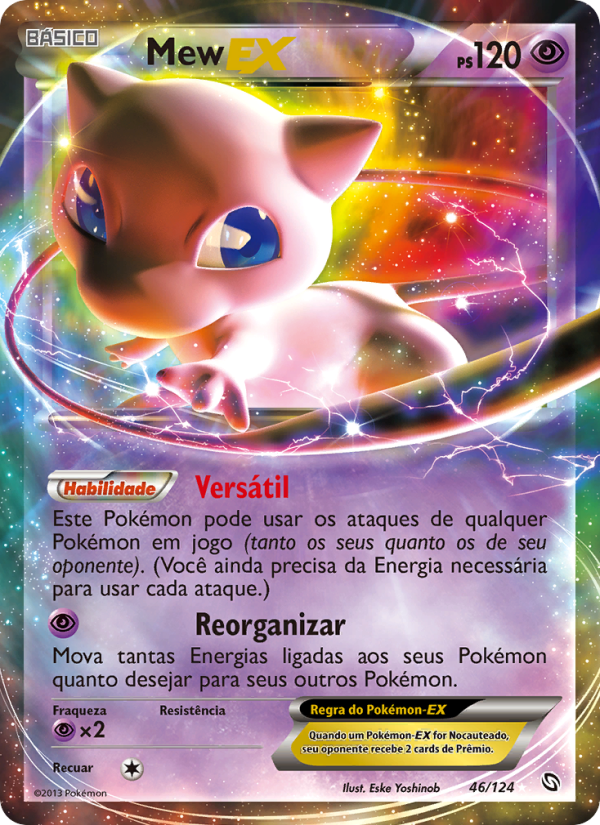 Mew-EX 46 — Dragões Enaltecidos (Portuguese Pokémon TCG card)