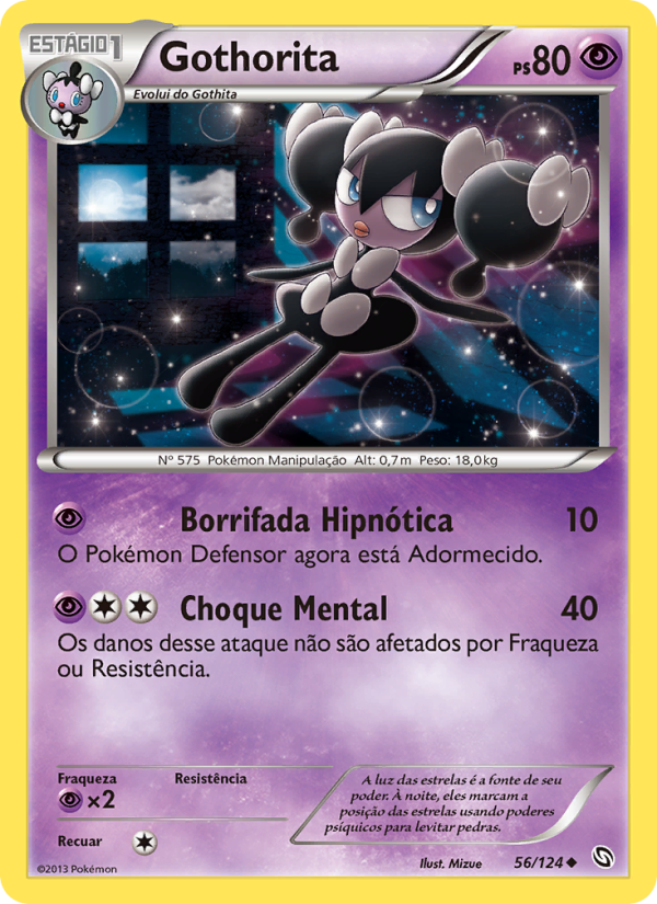 Gothorita 56 — Dragões Enaltecidos (Portuguese Pokémon TCG card)