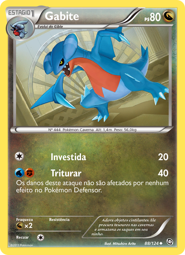 Gabite 88 — Dragões Enaltecidos (Portuguese Pokémon TCG card)