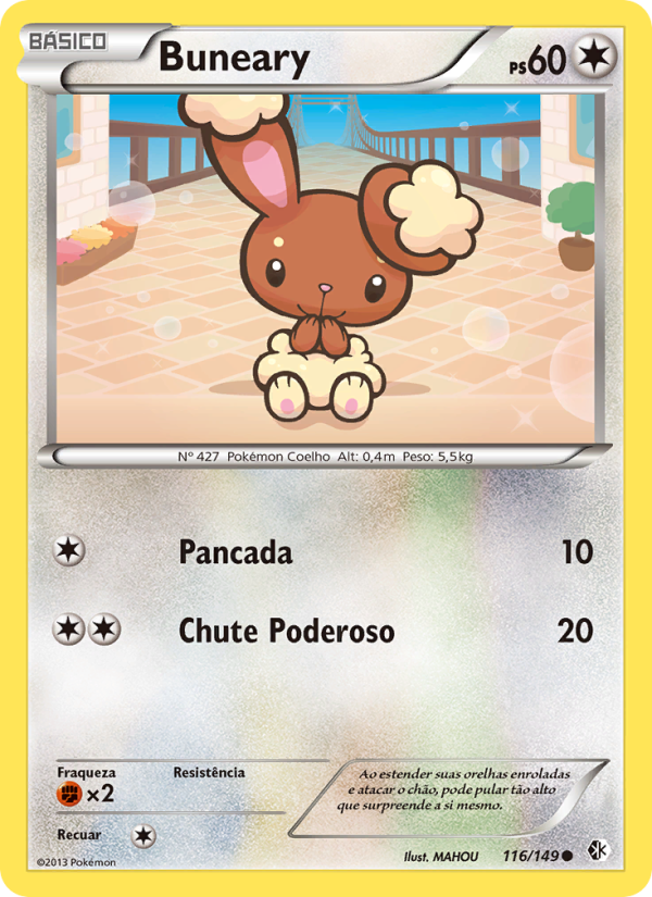 Buneary 116 — Fronteiras Cruzadas (Portuguese Pokémon TCG card)