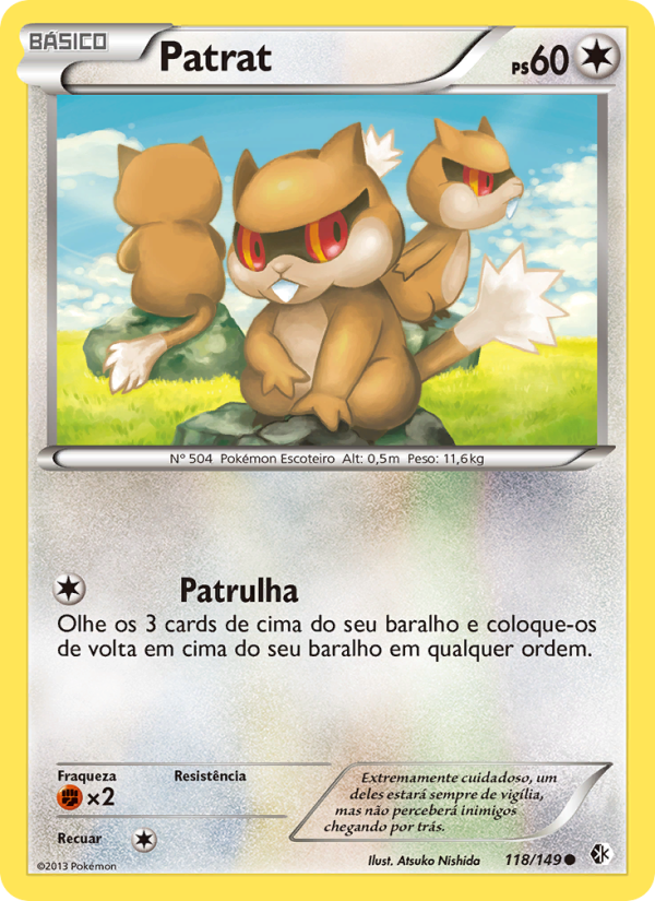 Patrat 118 — Fronteiras Cruzadas (Portuguese Pokémon TCG card)