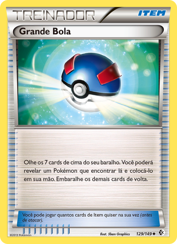 Grande Bola 129 — Fronteiras Cruzadas (Portuguese Pokémon TCG card)