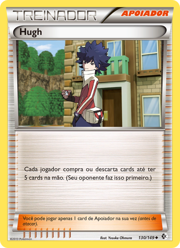 Hugh 130 — Fronteiras Cruzadas (Portuguese Pokémon TCG card)