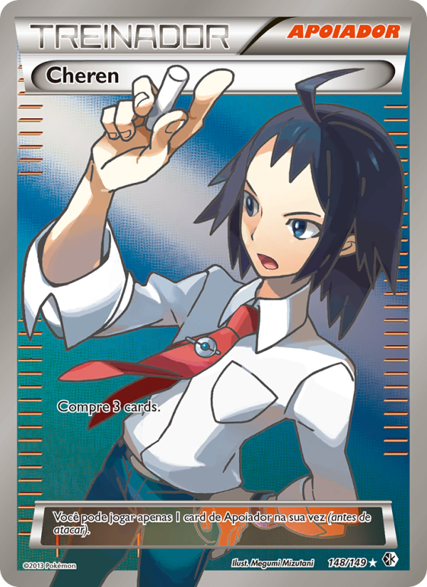 Cheren 148 — Fronteiras Cruzadas (Portuguese Pokémon TCG card)