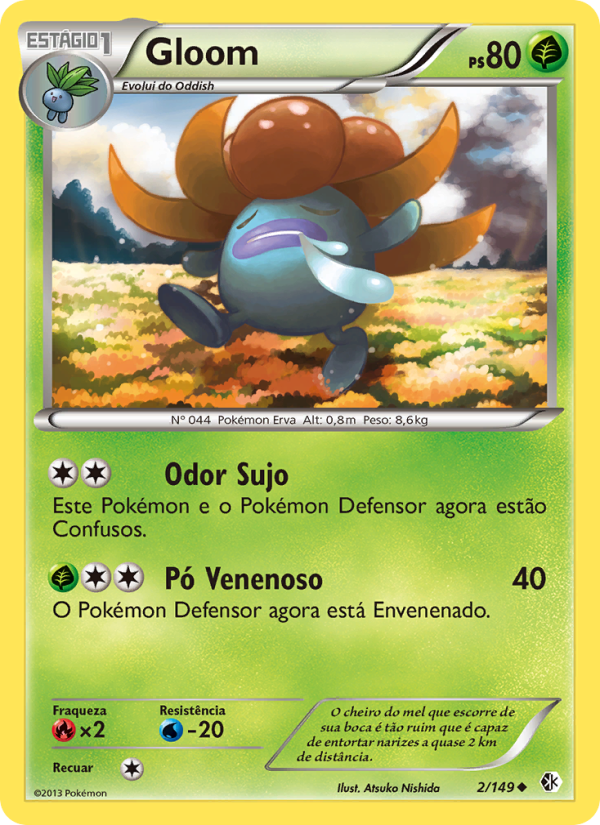 Gloom 2 — Fronteiras Cruzadas (Portuguese Pokémon TCG card)