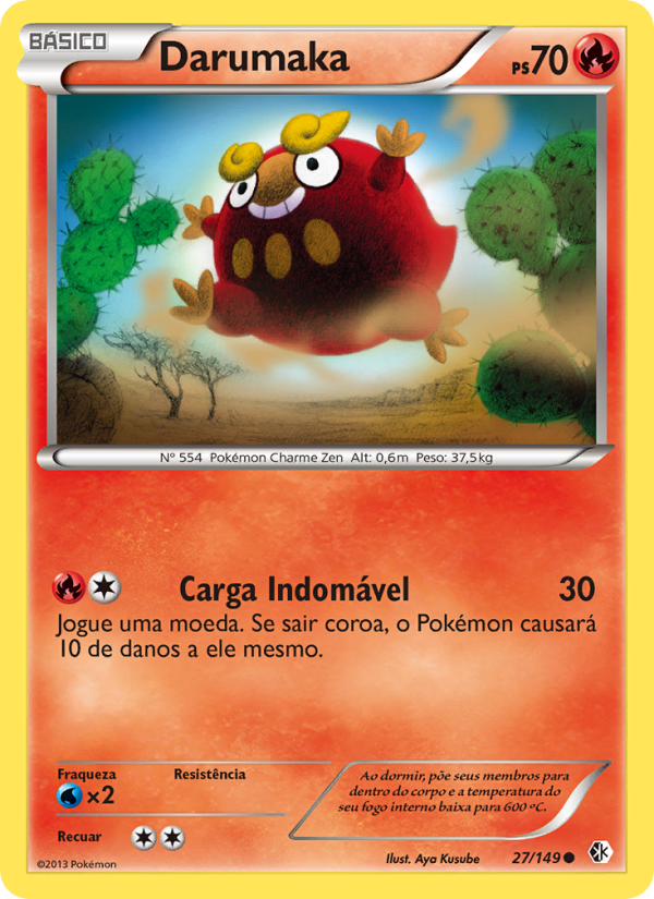 Darumaka 27 — Fronteiras Cruzadas (Portuguese Pokémon TCG card)