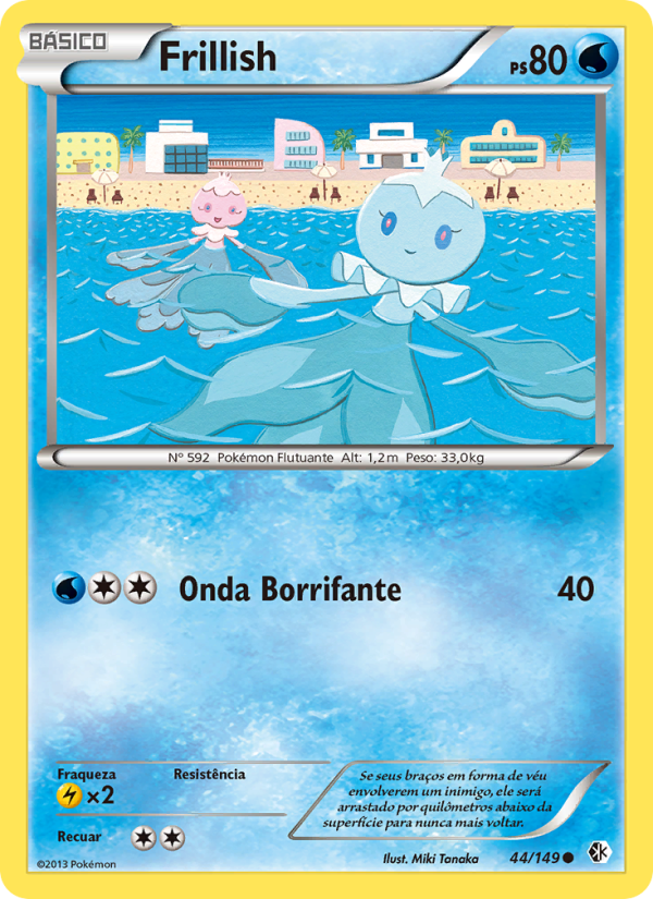 Frillish 44 — Fronteiras Cruzadas (Portuguese Pokémon TCG card)