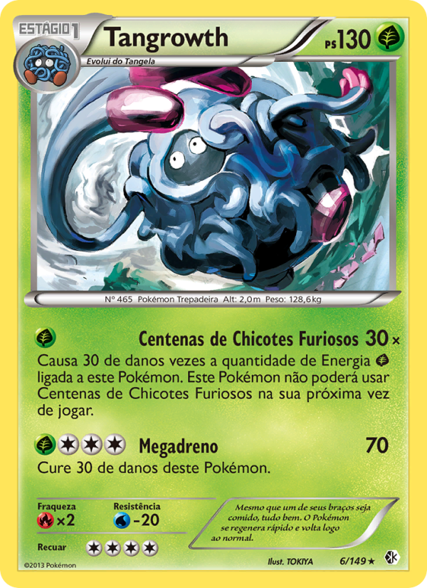 Tangrowth 6 — Fronteiras Cruzadas (Portuguese Pokémon TCG card)