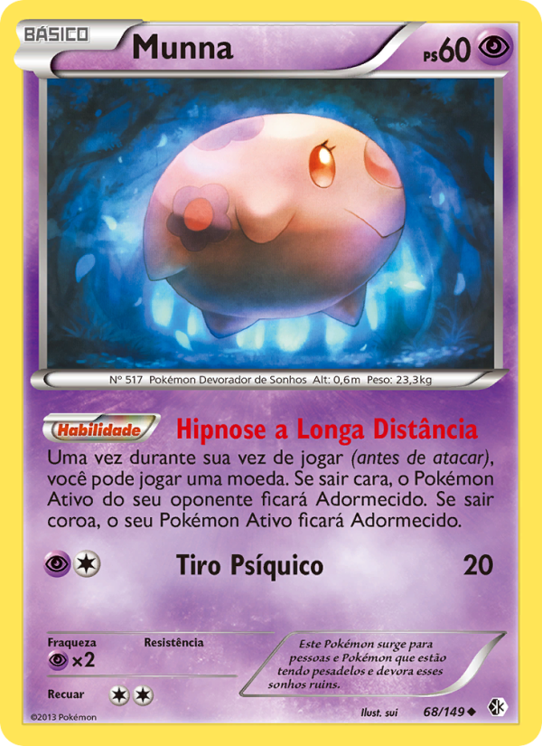 Munna 68 — Fronteiras Cruzadas (Portuguese Pokémon TCG card)
