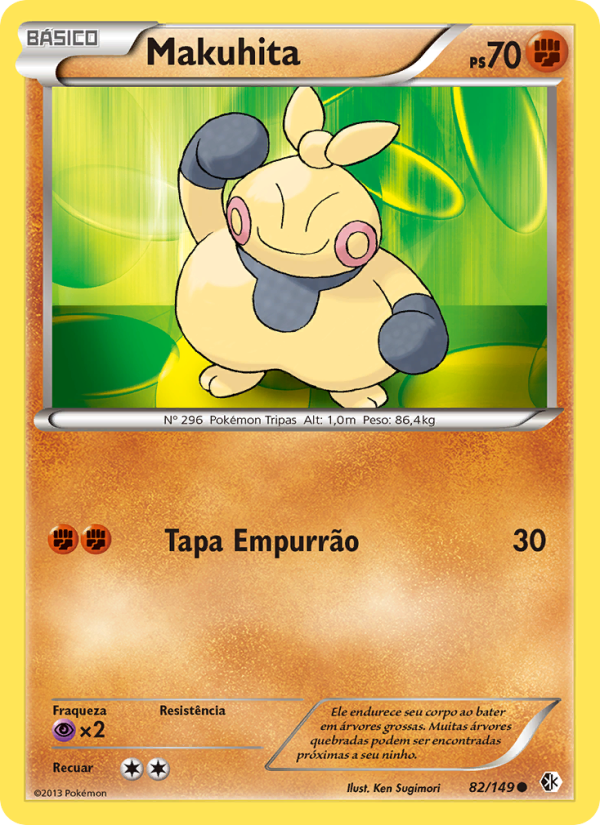 Makuhita 82 — Fronteiras Cruzadas (Portuguese Pokémon TCG card)