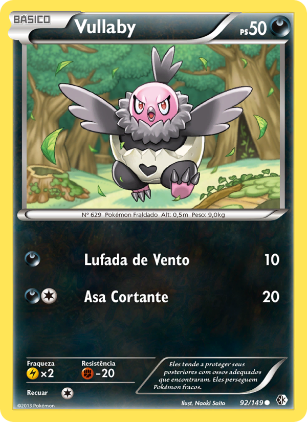 Vullaby 92 — Fronteiras Cruzadas (Portuguese Pokémon TCG card)
