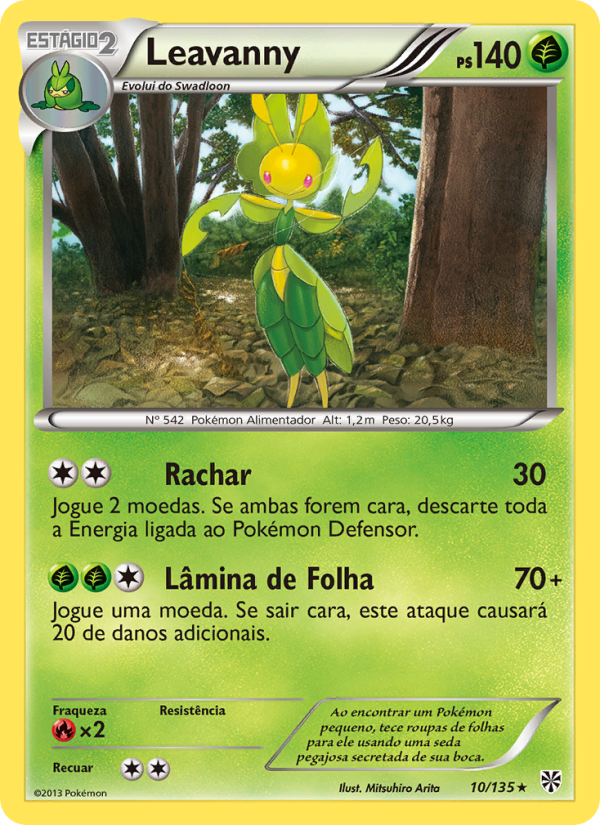 Leavanny 10 — Tempestade de Plasma (Portuguese Pokémon TCG card)
