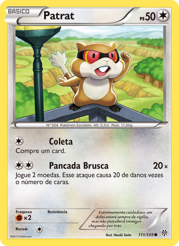 Patrat 111 — Tempestade de Plasma (Portuguese Pokémon TCG card)
