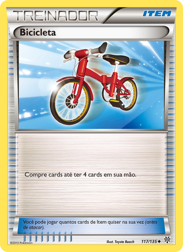 Bicicleta 117 — Tempestade de Plasma (Portuguese Pokémon TCG card)