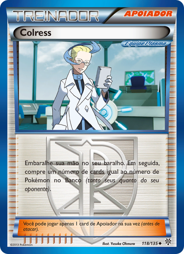 Colress 118 — Plasma Storm (Portuguese Pokémon TCG card)