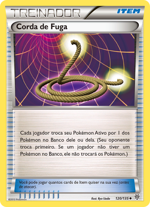 Corda de Fuga 120 — Plasma Storm (Portuguese Pokémon TCG card)