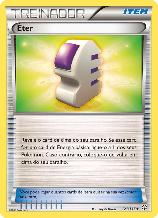 Éter 121 — Tempestade de Plasma (Portuguese Pokémon TCG card)