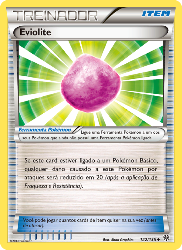 Eviolite 122 — Tempestade de Plasma (Portuguese Pokémon TCG card)