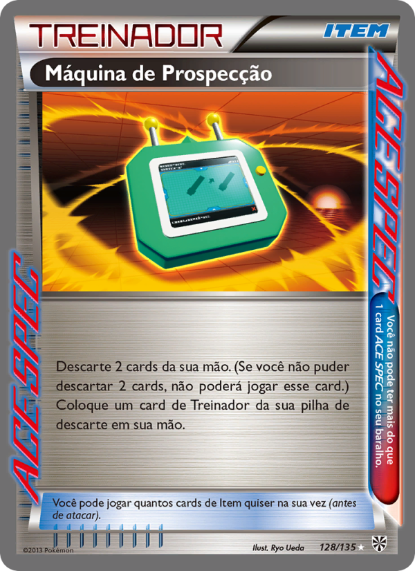 Máquina de Prospecção 128 — Tempestade de Plasma (Portuguese Pokémon TCG card)