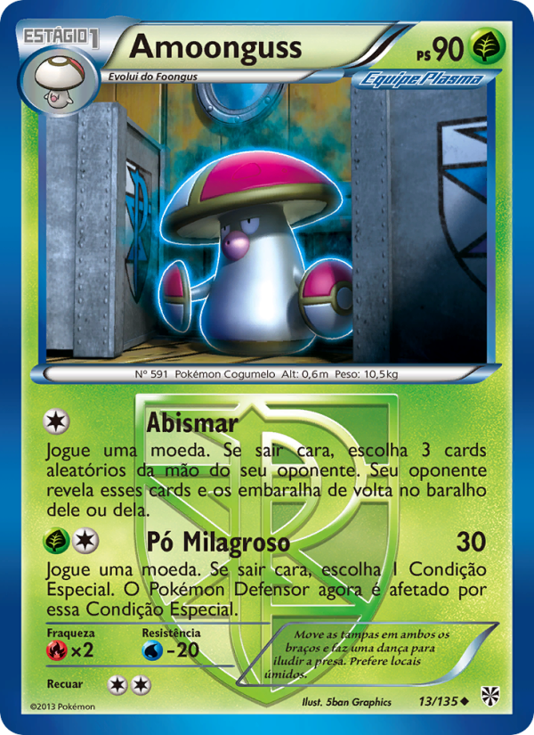 Amoonguss 13 — Tempestade de Plasma (Portuguese Pokémon TCG card)