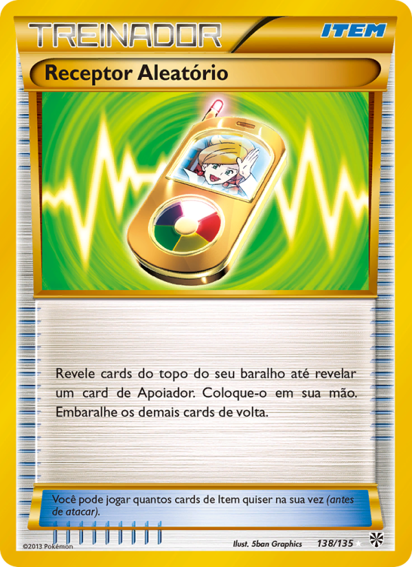 Receptor Aleatório 138 — Tempestade de Plasma (Portuguese Pokémon TCG card)