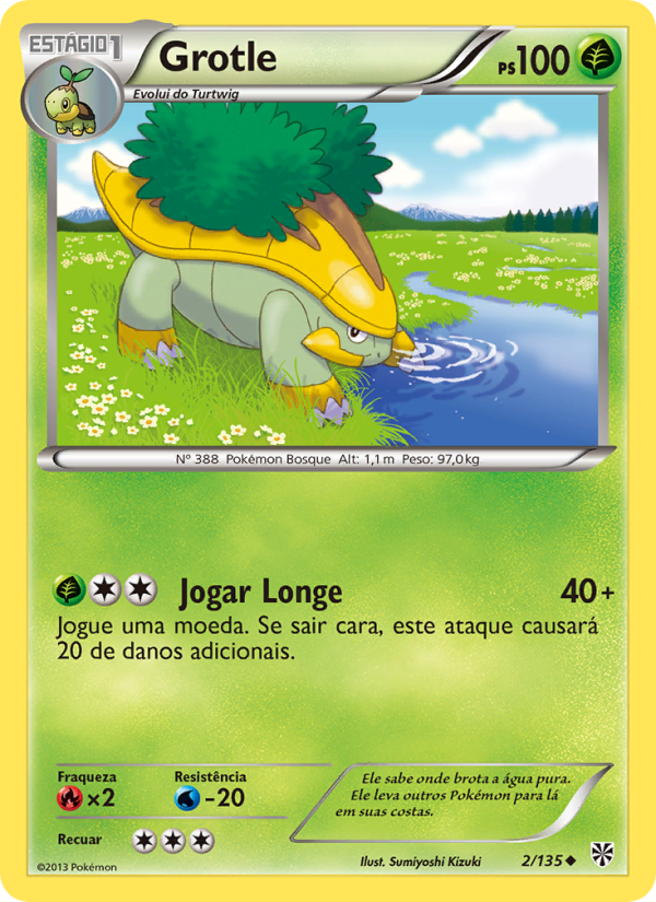 Grotle 2 — Tempestade de Plasma (Portuguese Pokémon TCG card)