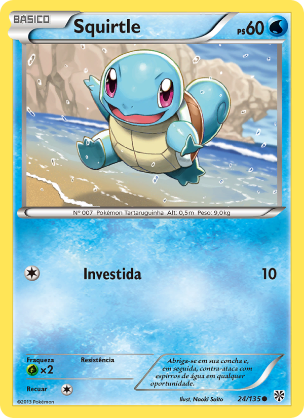 Squirtle 24 — Tempestade de Plasma (Portuguese Pokémon TCG card)