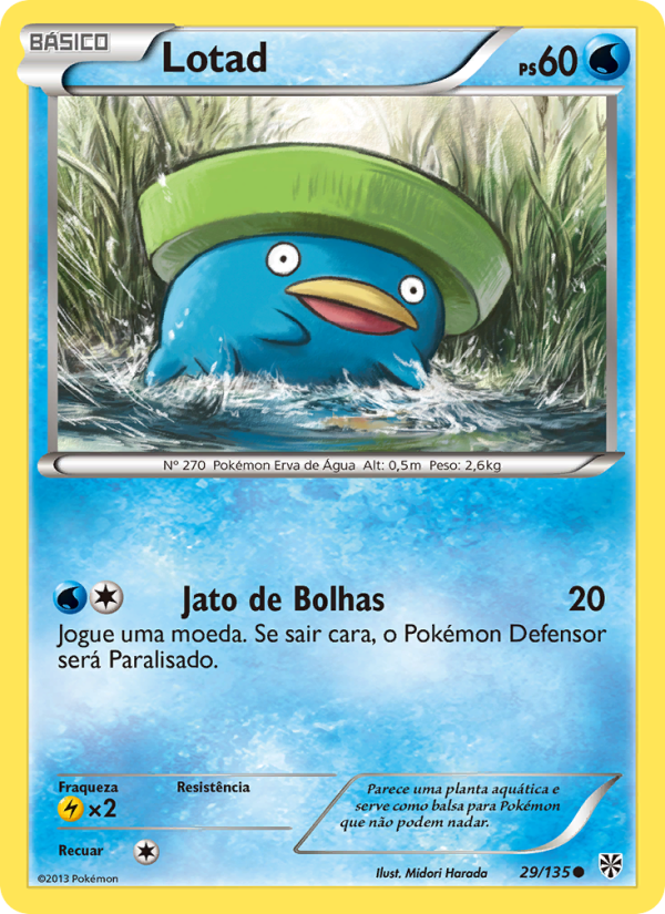 Lotad 29 — Tempestade de Plasma (Portuguese Pokémon TCG card)