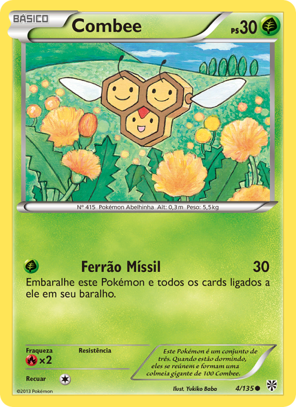 Combee 4 — Tempestade de Plasma (Portuguese Pokémon TCG card)