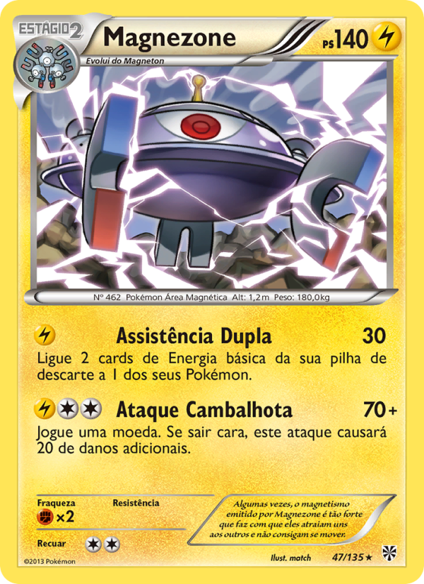 Magnezone 47 — Tempestade de Plasma (Portuguese Pokémon TCG card)