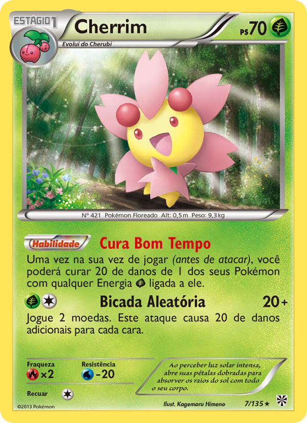 Cherrim 7 — Tempestade de Plasma (Portuguese Pokémon TCG card)