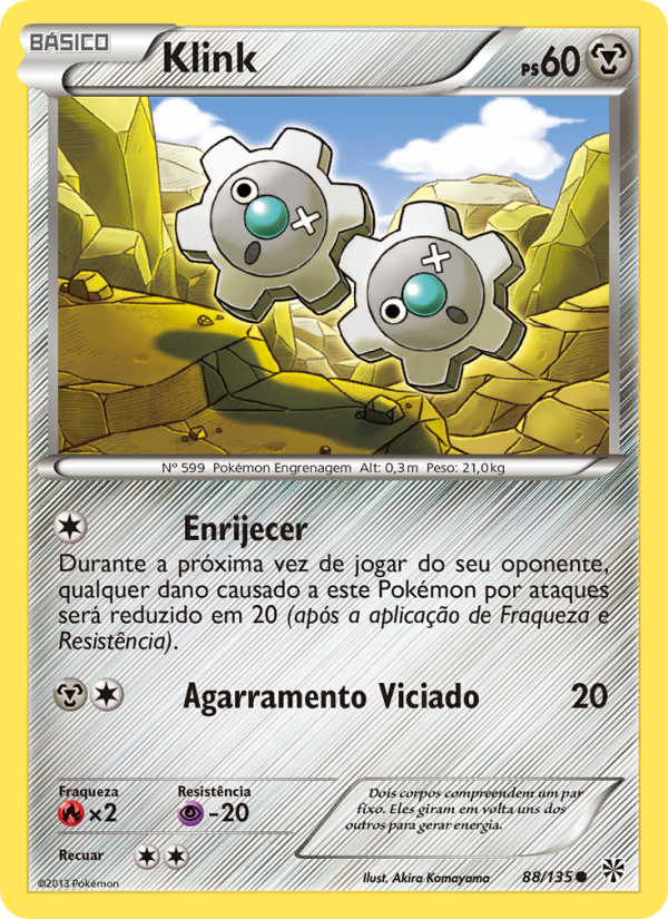 Klink 88 — Tempestade de Plasma (Portuguese Pokémon TCG card)