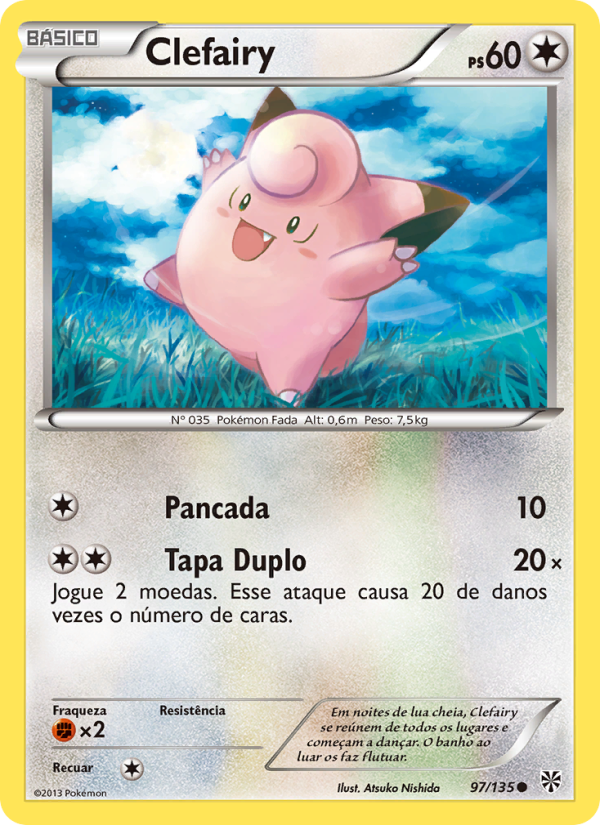 Clefairy 97 — Tempestade de Plasma (Portuguese Pokémon TCG card)