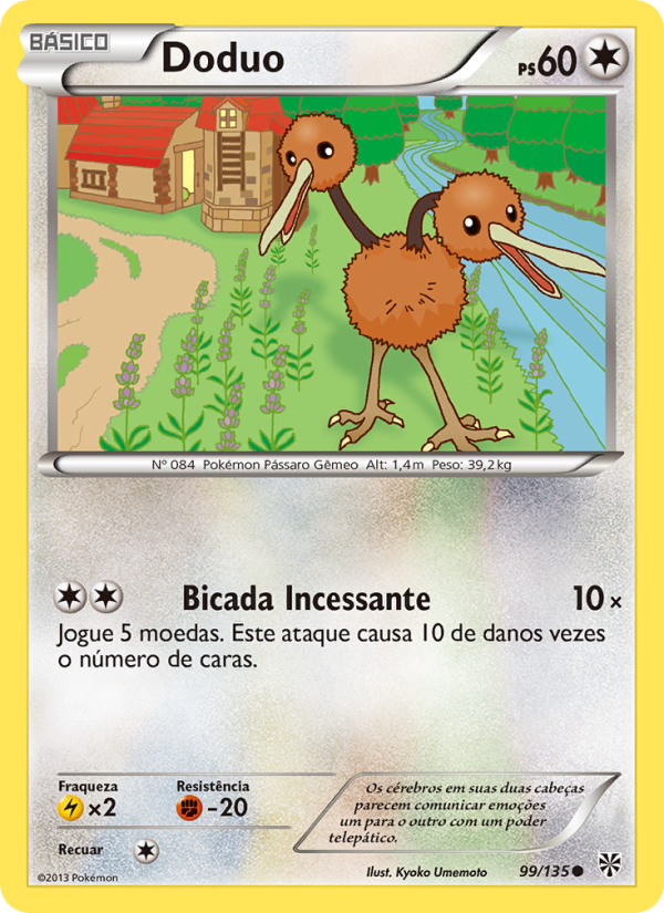 Doduo 99 — Tempestade de Plasma (Portuguese Pokémon TCG card)