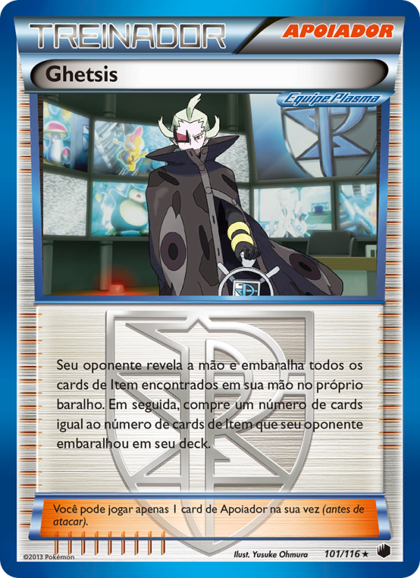 Ghetsis 101 — Congelamento de Plasma (Portuguese Pokémon TCG card)
