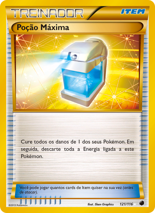 Poção Máxima 121 — Plasma Freeze (Portuguese Pokémon TCG card)