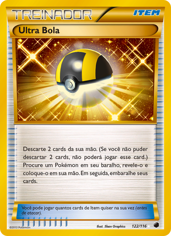 Ultra Bola 122 — Plasma Freeze (Portuguese Pokémon TCG card)