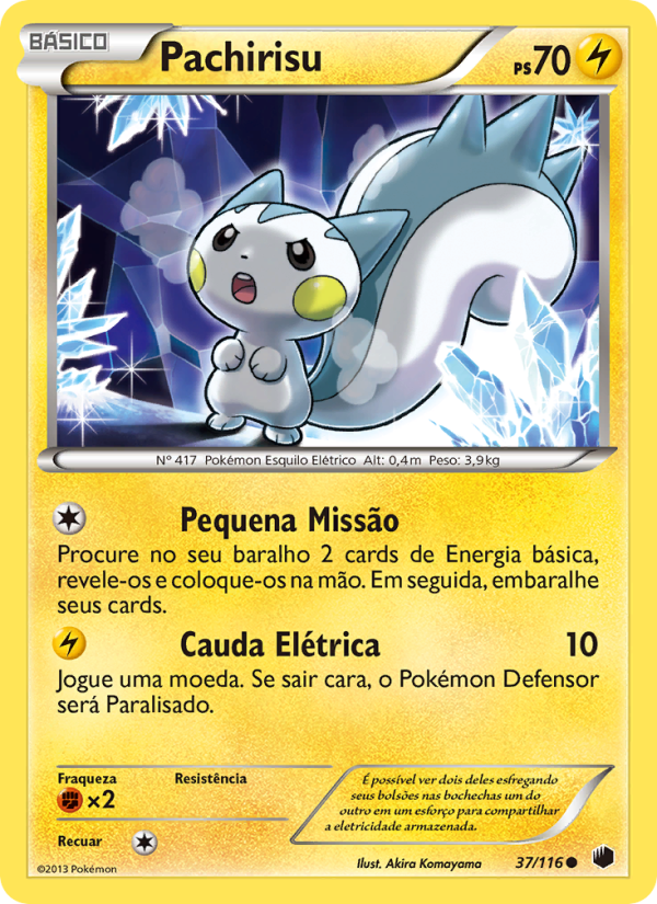 Pachirisu 37 — Plasma Freeze (Portuguese Pokémon TCG card)