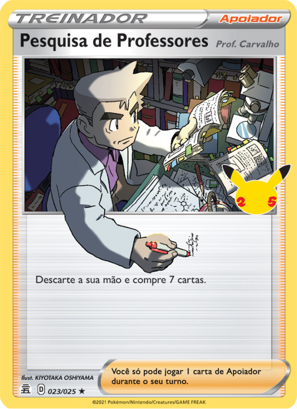 Pesquisa de Professores 23 — Celebrações (Portuguese Pokémon TCG card)