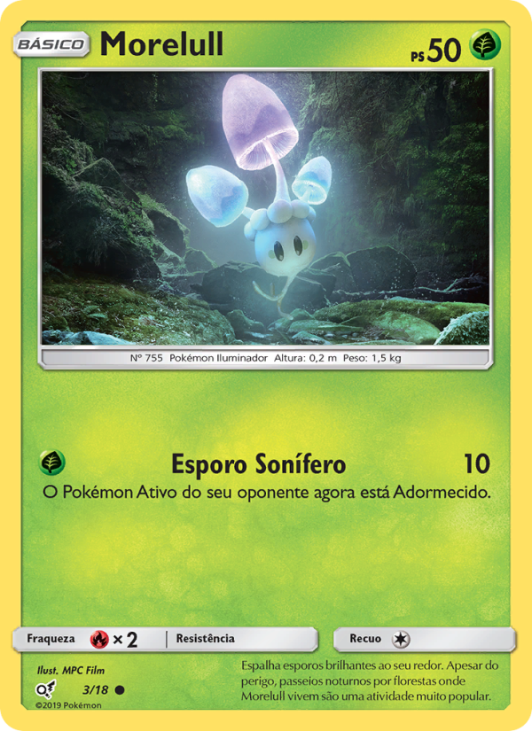 Morelull 3 — Detetive Pikachu (Portuguese Pokémon TCG card)