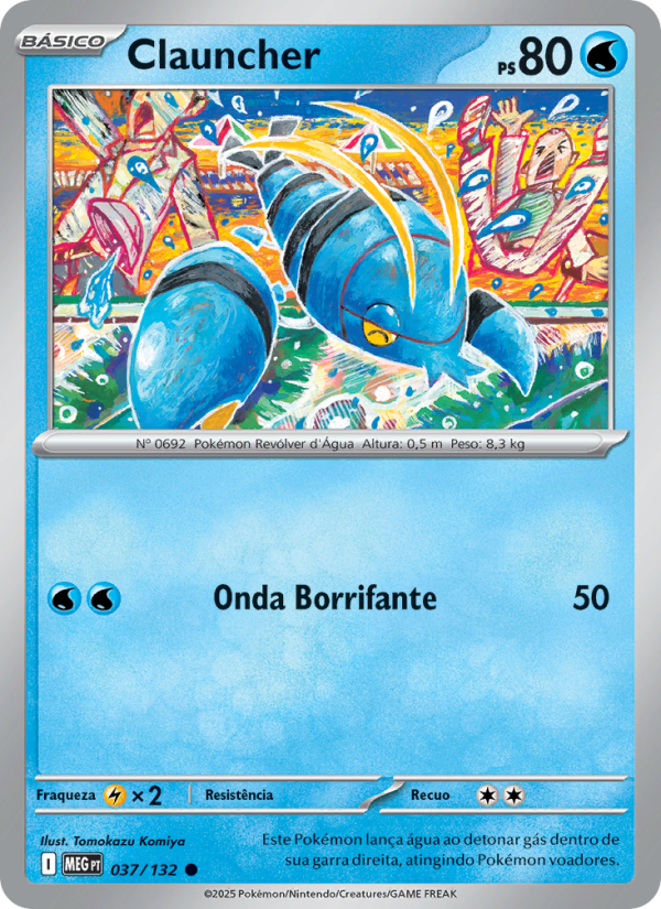 Clauncher 037 — Megaevolução (Portuguese Pokémon TCG card)