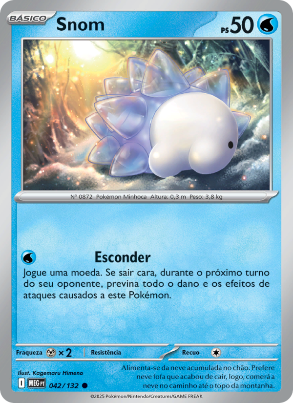 Snom 042 — Megaevolução (Portuguese Pokémon TCG card)